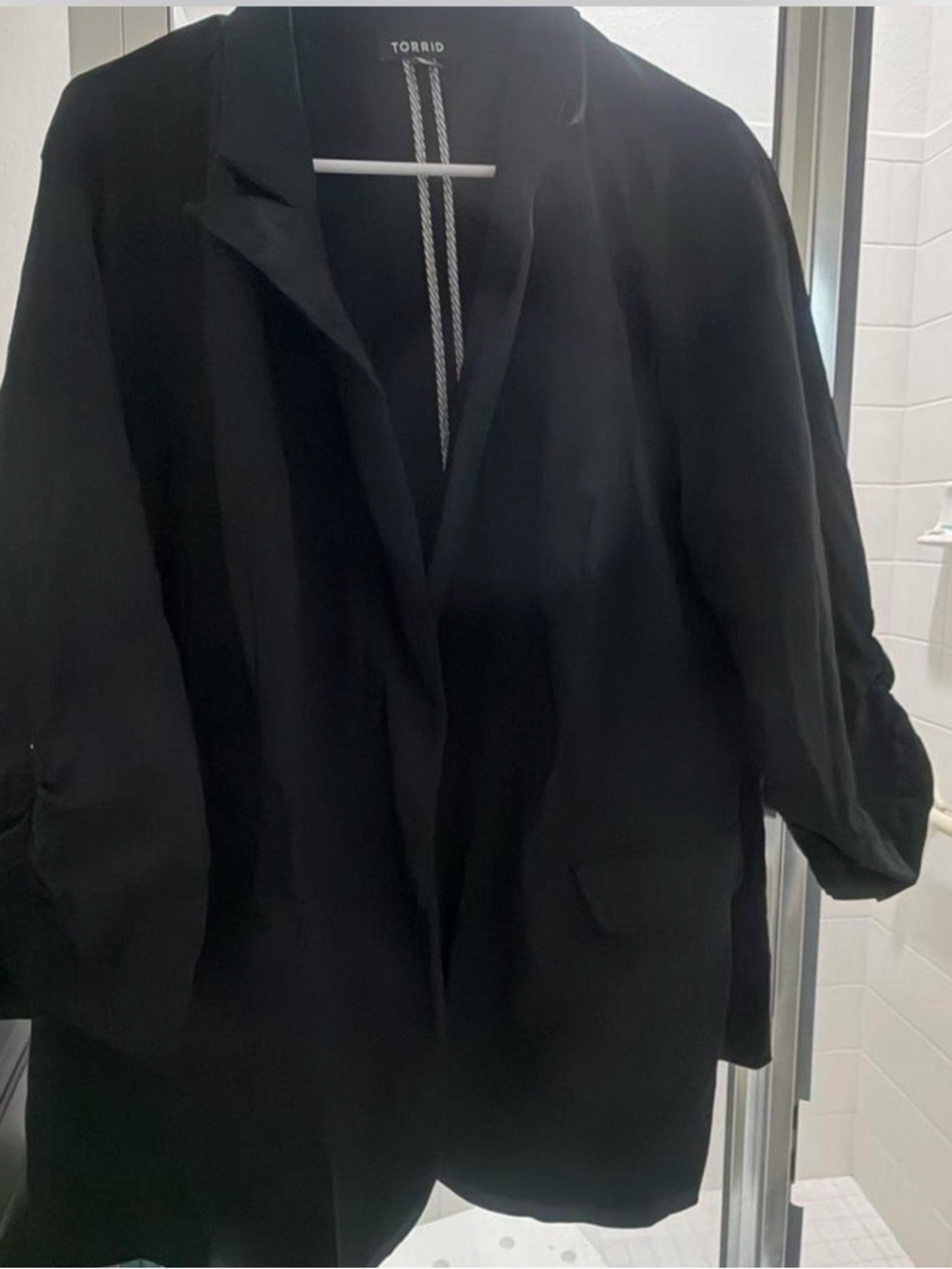 torrid Black Women's Longline Blazer